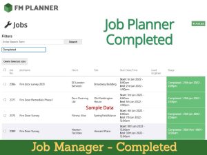 Job Planner - Completed View